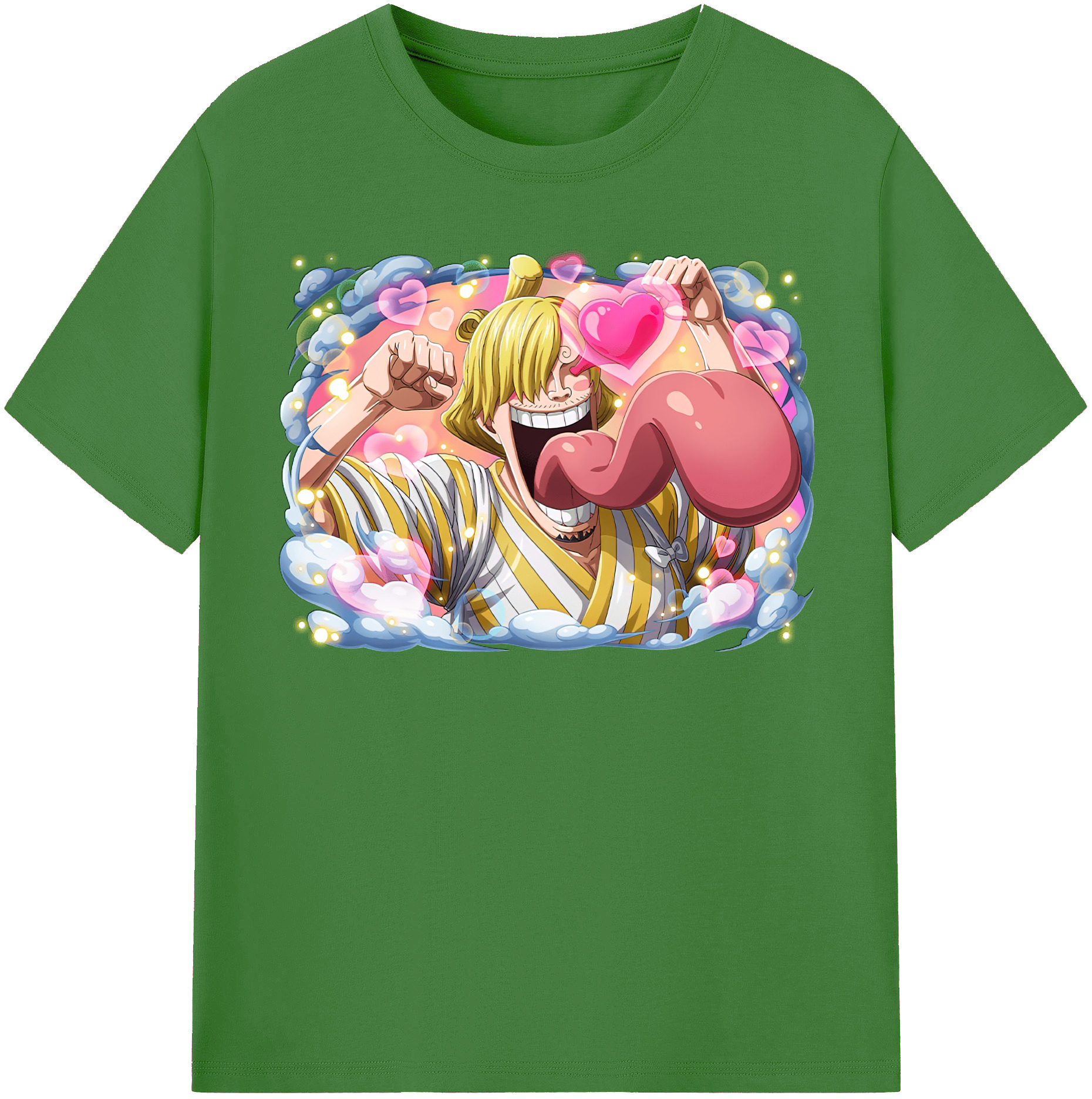 （画像用） ワンピース サンジ ONE PIECE Sanji レディースカジュアルプリントTシャツ（綿100％）